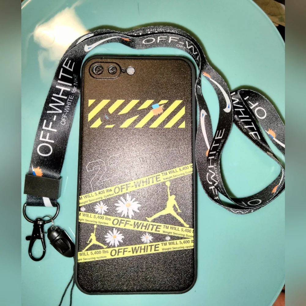 OFF WHITE Iphone 7plus case and lanyard